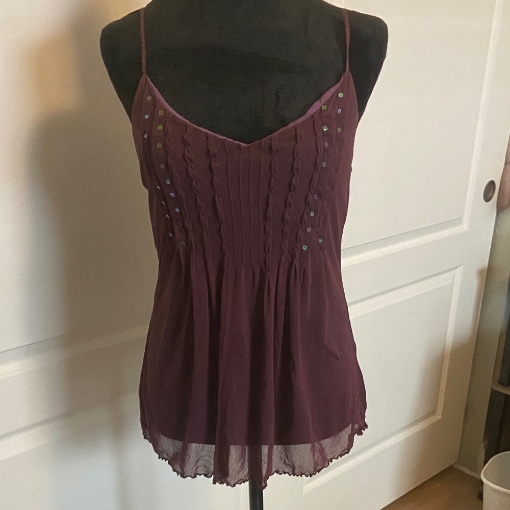 The Limited Plum Spaghetti Strap Camisole